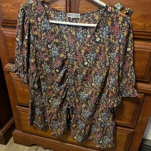 Super cute Pleione floral top🌸